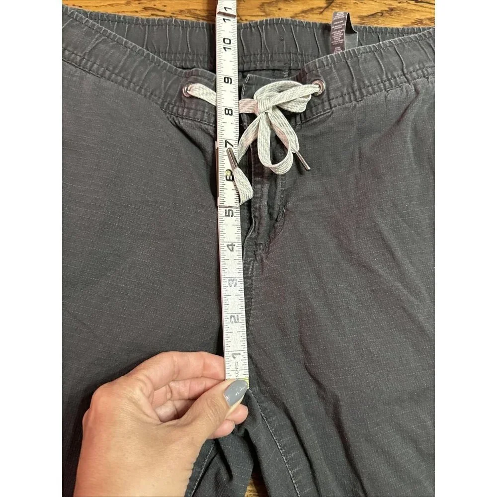 Vuori Pants Men size Small Climber Ripstop Drawstring straight Cargo Gray U11
